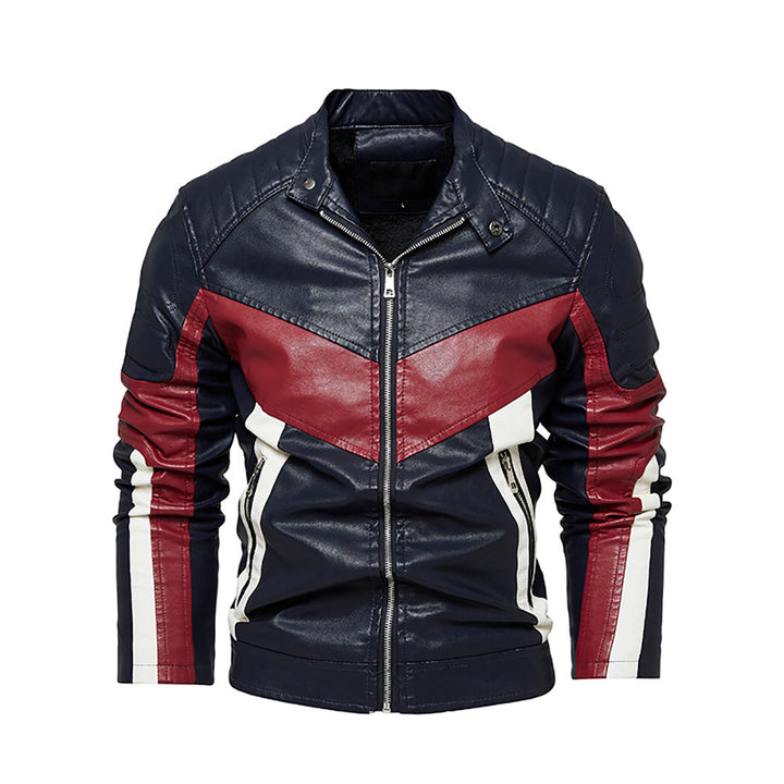 Herren stilvolle Bikerjacke aus hochwertigem Leder Echoarchiv