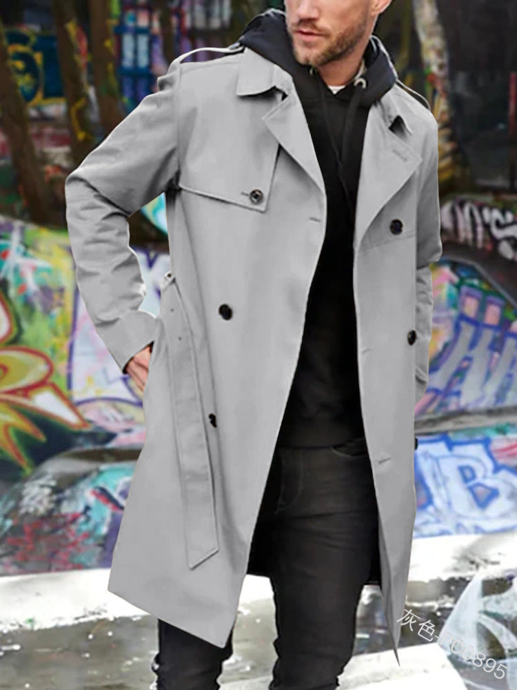 Herren Trenchcoat mit klassischem Stil Echoarchiv