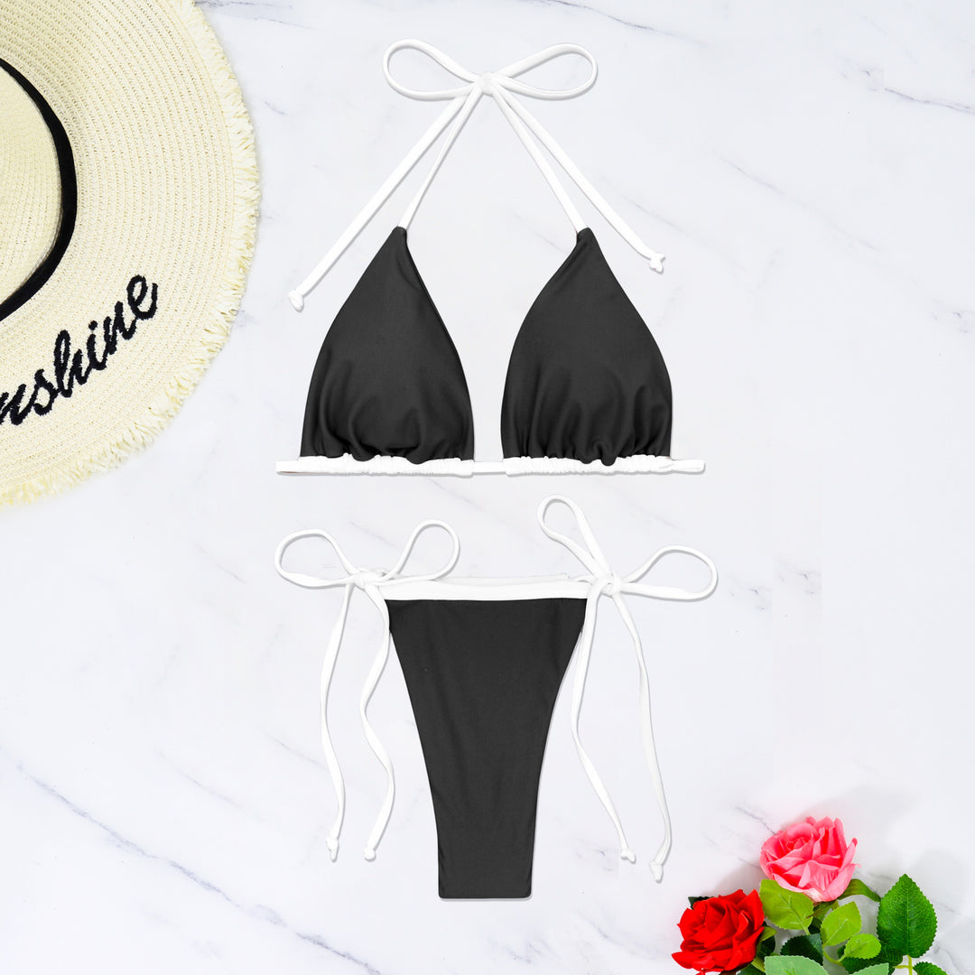 Damen Triangel-Bikini mit verstellbaren Trägern und raffinierten Rüschendetails Echo Archiv