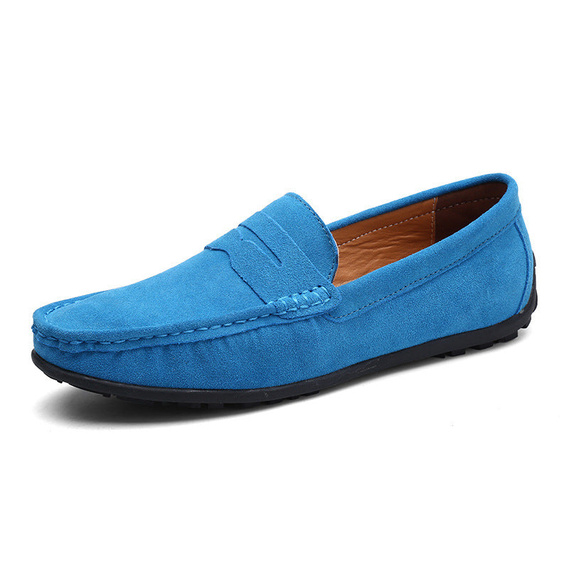Herren nan eleganter Wildleder-Loafer mit handgenähter Moccasinnaht und rutschfester Gummiprofilsohle Echo Archiv