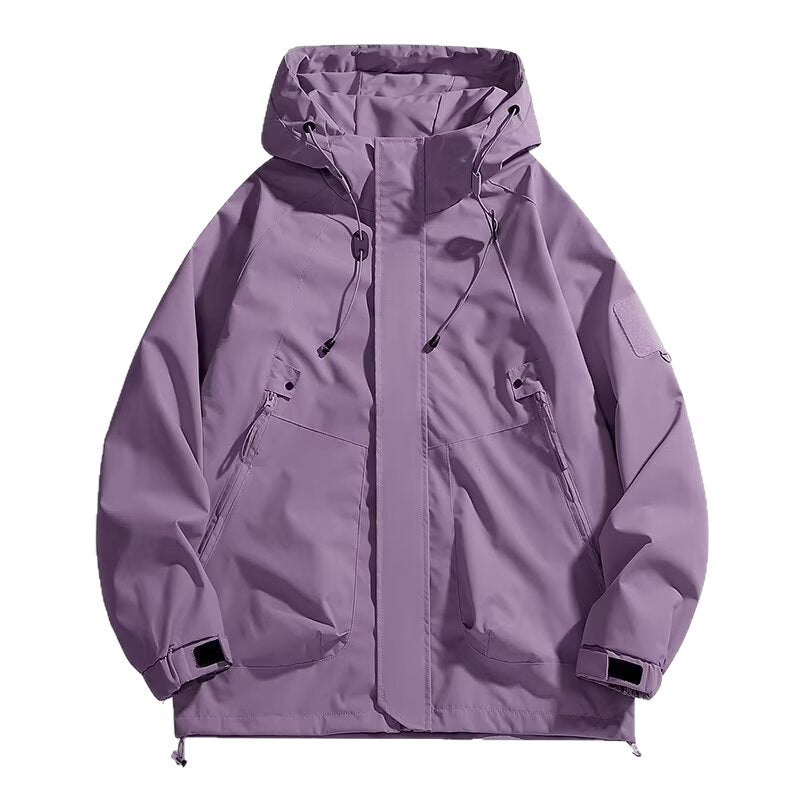 Herren Urbaner Utility-Softshellparka mit Kordelzug, Velcro-Ärmeln und verdeckten Reißverschlüssen Echo Archiv