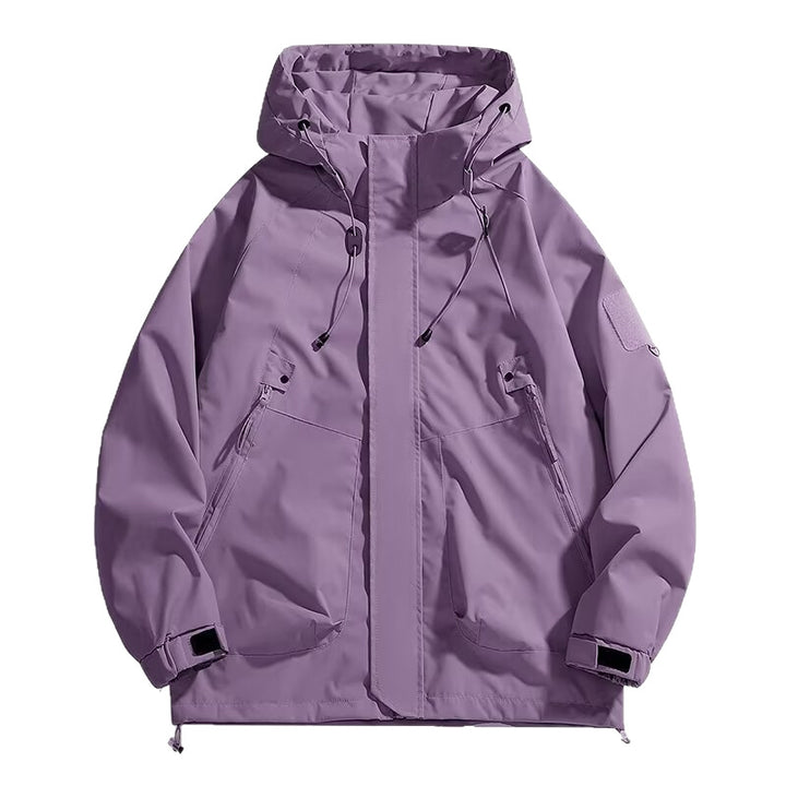 Herren Urbaner Utility-Softshellparka mit Kordelzug, Velcro-Ärmeln und verdeckten Reißverschlüssen Echo Archiv
