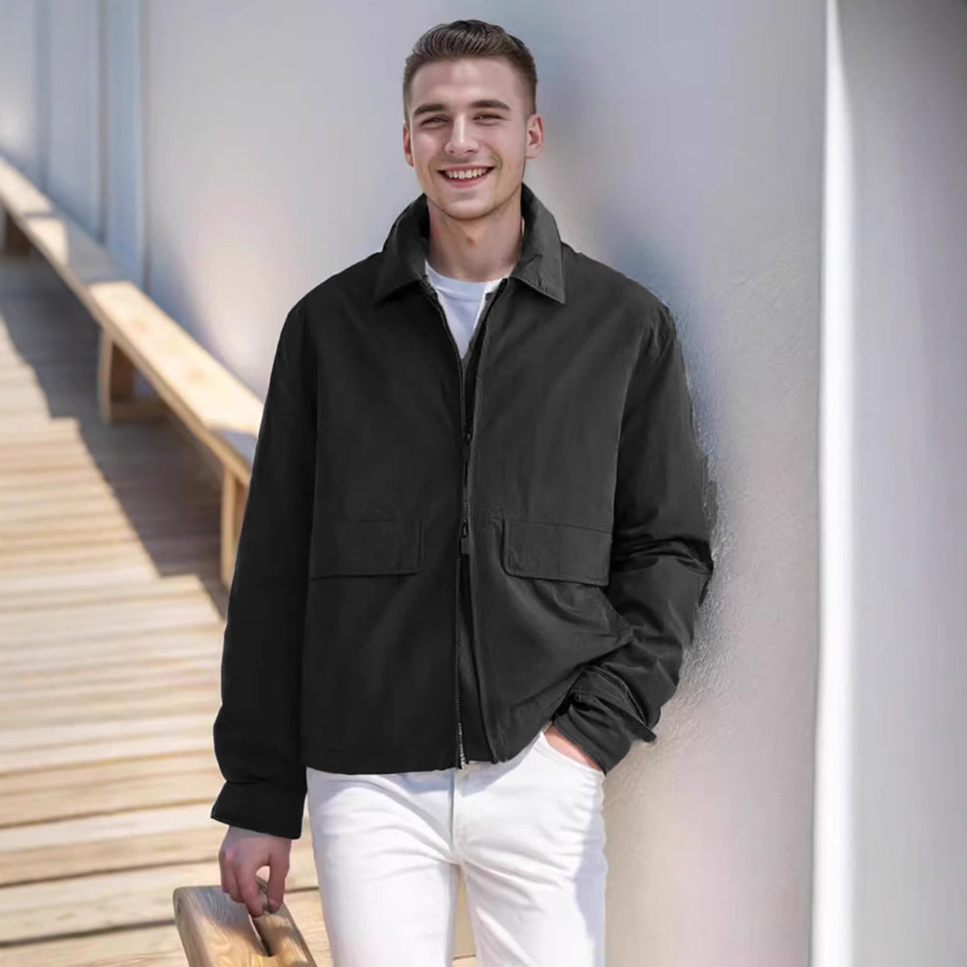 Herren leichte Freizeitjacke mit praktischen Taschen Echoarchiv
