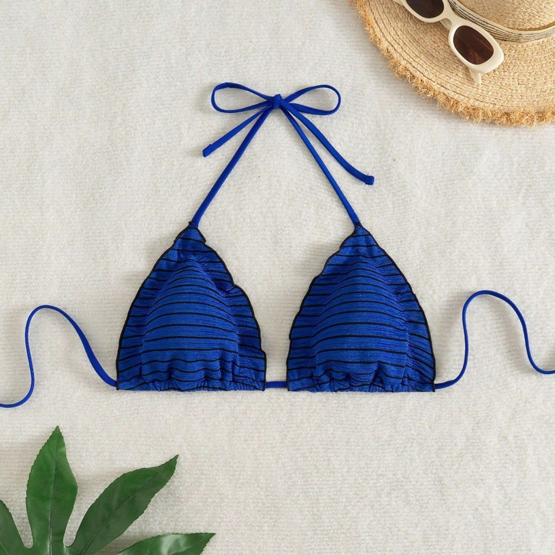 Damen Triangel-Bikini mit verspieltem Streifenmuster – Maréssa