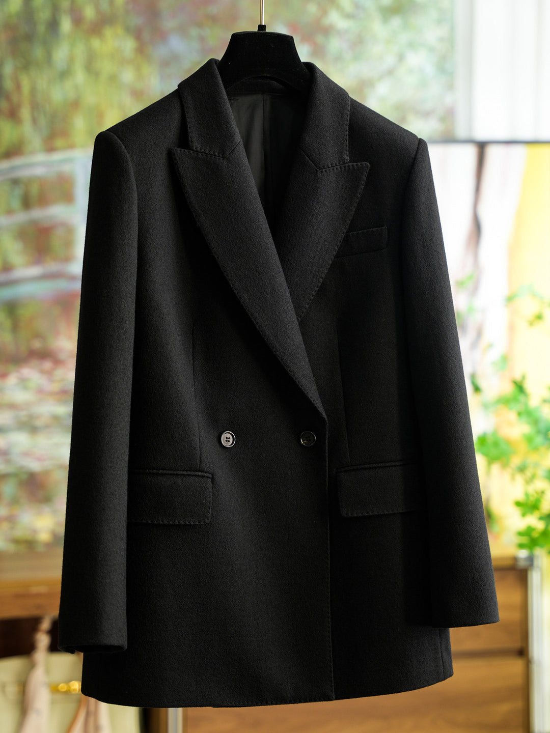 Damen Designer Doppeltbreasted Blazer Echoarchiv