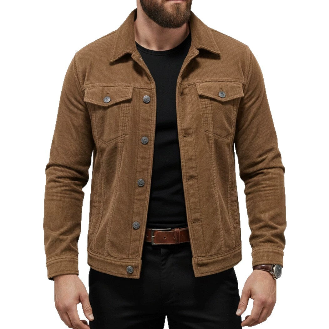 Herren Cordjacke mit Taschen – Taviero