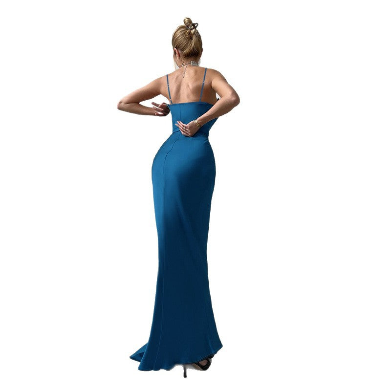 Damen elegantes Abendkleid mit Chiffon-Schleife Echo Archiv