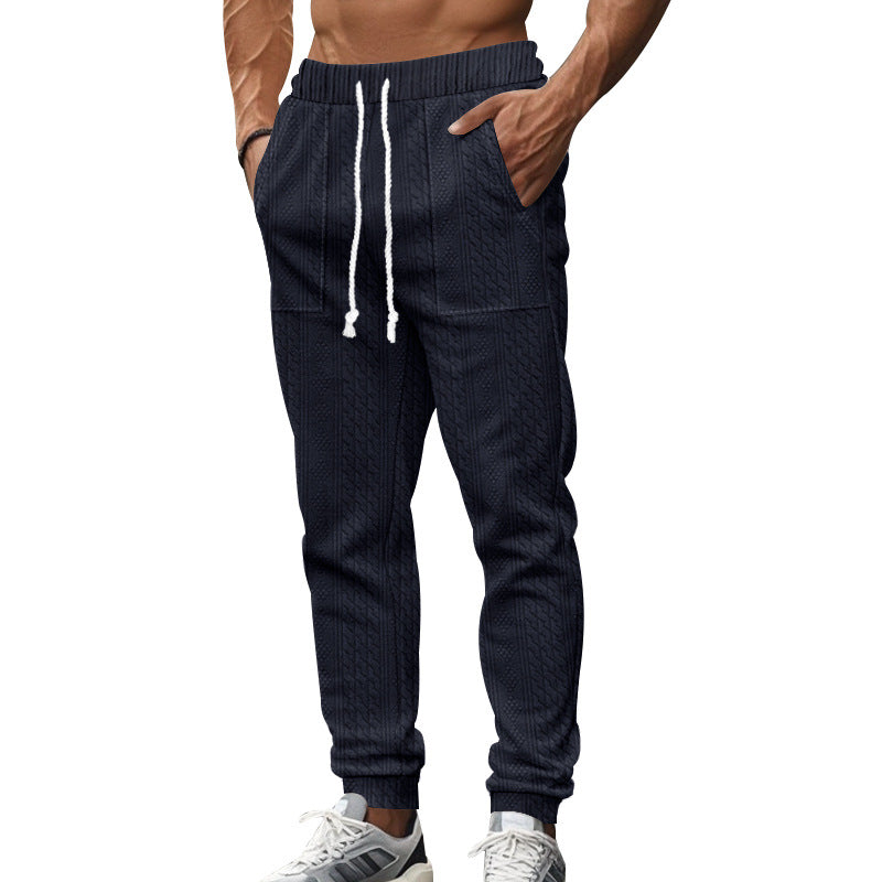 Herren trendy Freizeit-Jogginghose mit Kordelzug und praktischen Taschen Echoarchiv