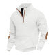 Herren strukturierter Fleece-Pullover mit modischem Stehkragen Echoarchiv