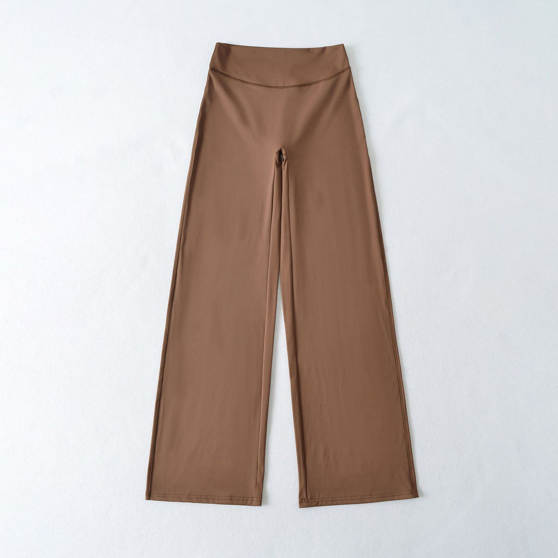 Damen Weite High Waist Loungehose aus Stretchjersey mit fließendem Schlag Echoarchiv