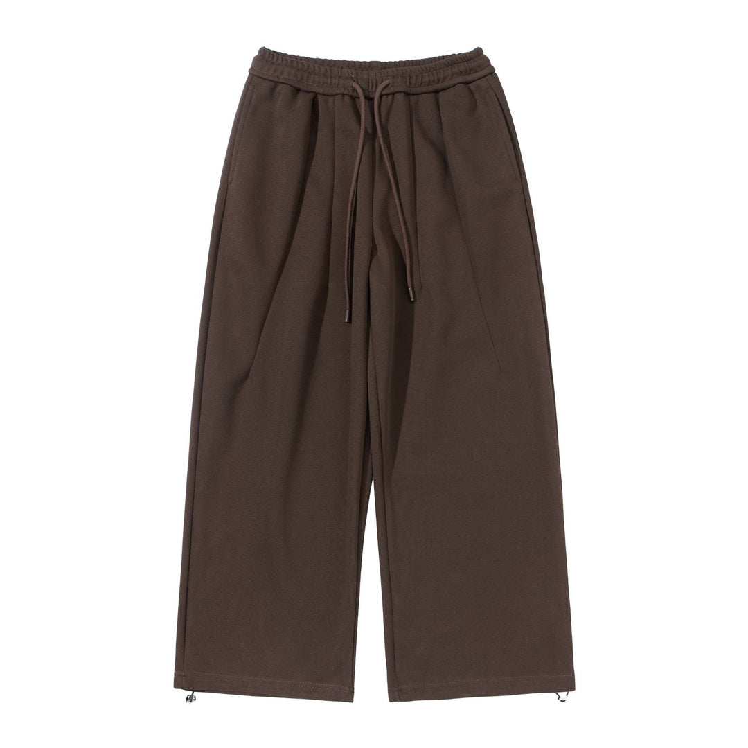 Unisex Weite Cropped Jogginghose mit Tunnelzugbund, Eingrifftaschen und verstellbarem Saum Echoarchiv