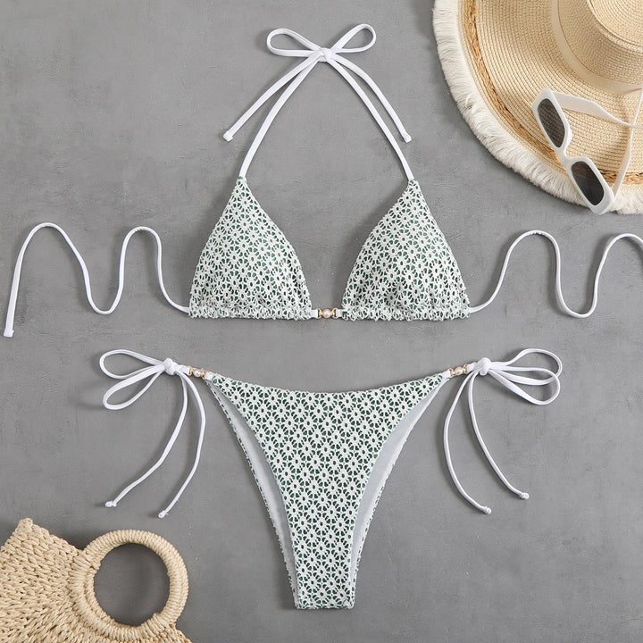 Damen Tankini mit trendiger gestreifter Oberteil-Design Echo Archiv