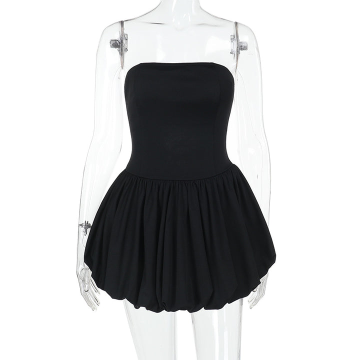 Damen elegantes Bandeaukleid mit voluminösem Rock Echo Archiv