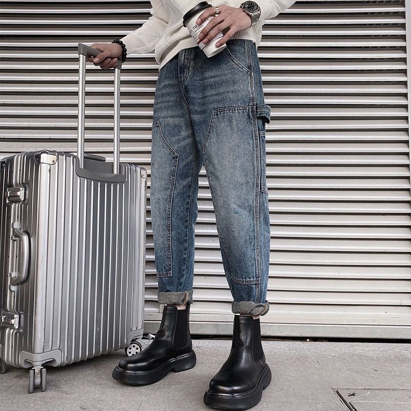 Herren Lässige und bequeme Baggy-Jeans Echoarchiv