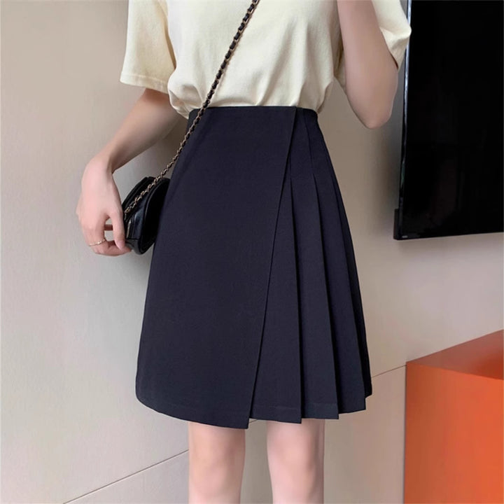 Damen Plissierter Minirock mit hoher Taille Echoarchiv
