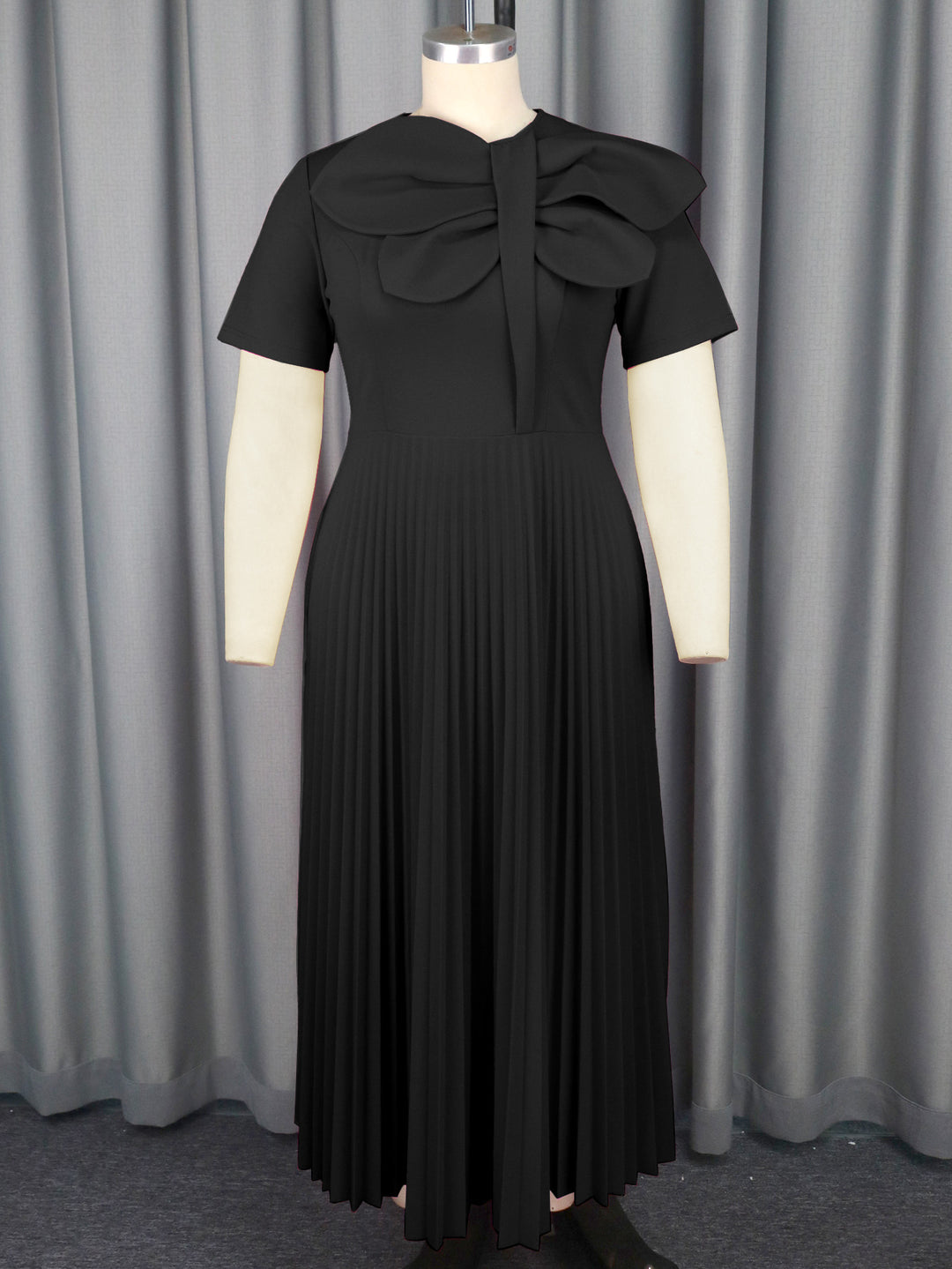 Damen Elegantes Midikleid mit voluminösem Schleifenakzent Echo Archiv