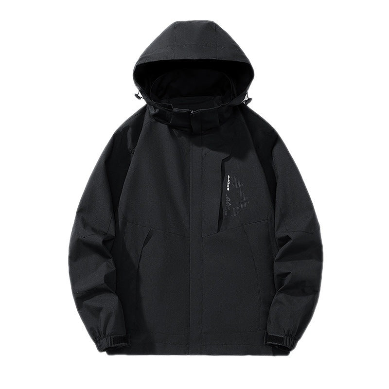 Herren Leichte Kapuzen-Softshelljacke mit winddichter Membran und minimalistischem Urban‑Schnitt Echo Archiv