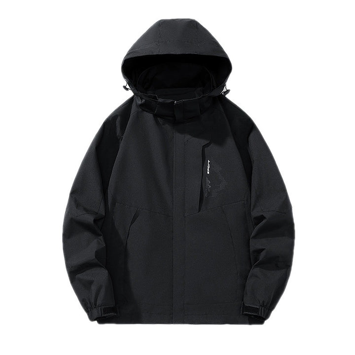 Herren Leichte Kapuzen-Softshelljacke mit winddichter Membran und minimalistischem Urban‑Schnitt Echo Archiv