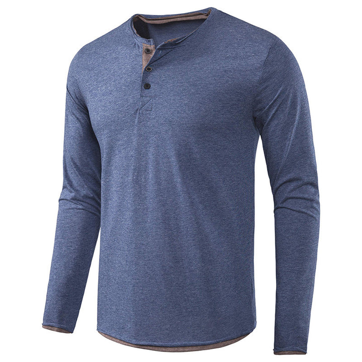 Herren Langarmshirt mit eleganter Knopfleiste Echoarchiv