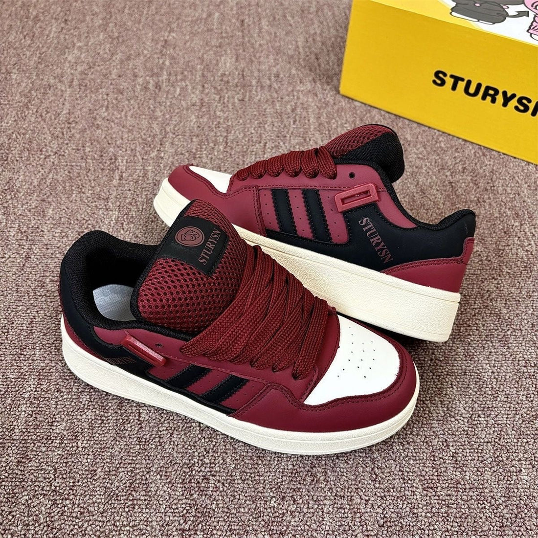 Damen Sportliche Sneakers mit atmungsaktivem Mesh-Obermaterial und dämpfender Sohle – Névara