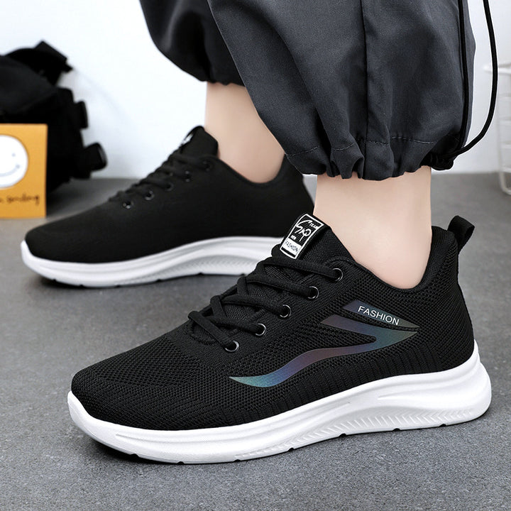 Unisex nan leichte Strickfreizeitsneaker mit gepolsterter Fersenstütze und rutschfester Profilsohle Echo Archiv
