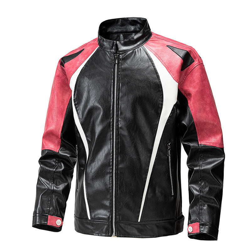 Herren modische Motorradjacke mit ergonomischen Nähten und Sicherheitsdetails Echoarchiv