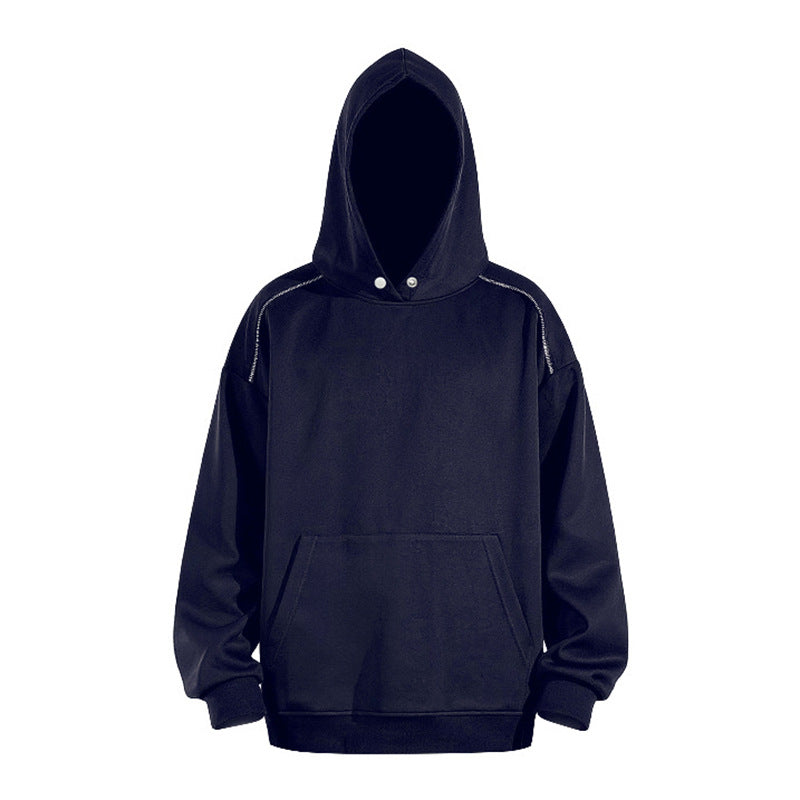 Herren Oversize-Kapuzenpullover mit Kängurutasche und Raglanärmeln Echo Archiv