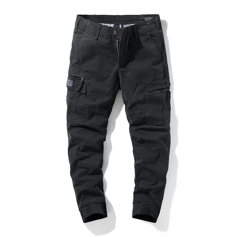 Herren Cargo-Joggerhose mit Multifach-Taschen und elastischem Beinabschluss – Bravaro