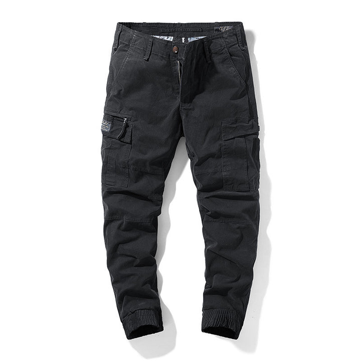 Herren Cargo-Joggerhose mit Multifach-Taschen und elastischem Beinabschluss – Bravaro