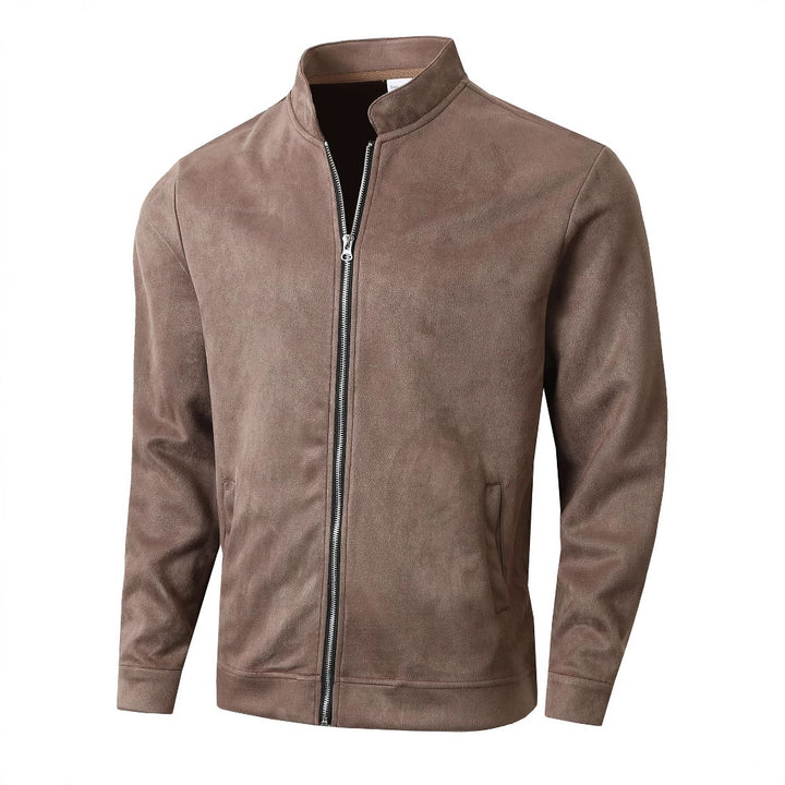 Herren lässige Fleecejacke mit hohem Kragen und Reißverschluss Echoarchiv