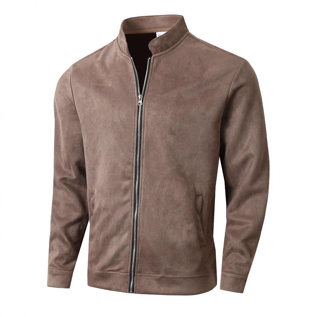 Herren Fleecejacke mit Stehkragen und seitlichen Taschen Echoarchiv