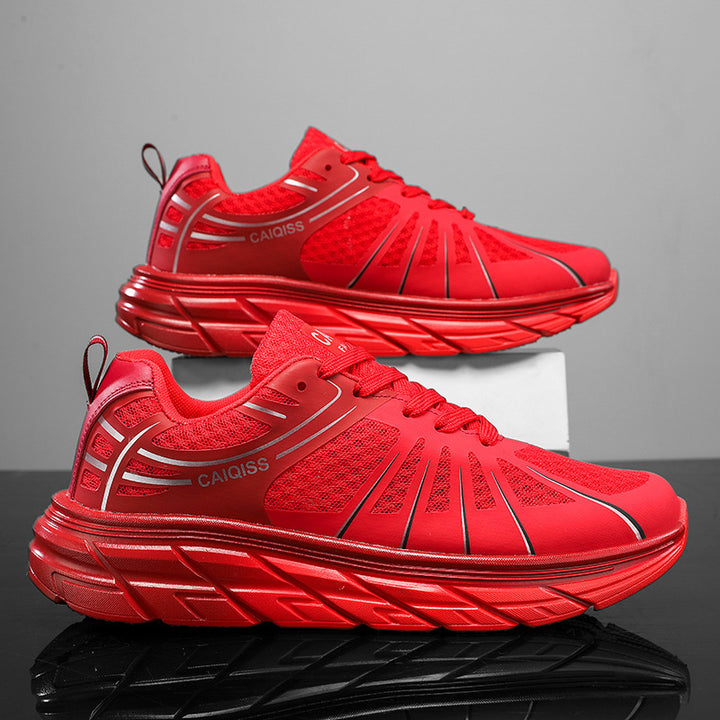 Herren Stabilitäts-Laufschuhe mit keilförmiger Energierückführungssohle und nahtlosem Mesh-Upper – Tavélo