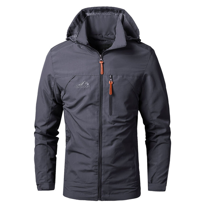 Herren leichte Outdoor-Fieldjacke mit Kapuze, atmungsaktivem Futter und Multifunktions‑Taschen Echoarchiv