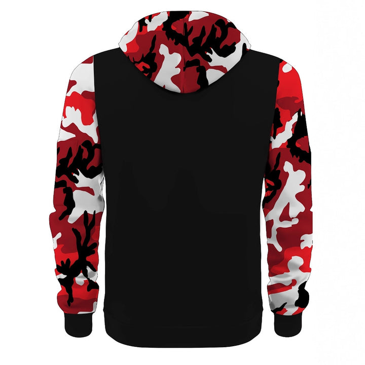 Herren Sportliche Kapuzenjacke mit Camouflage-Ärmeln Echo Archiv