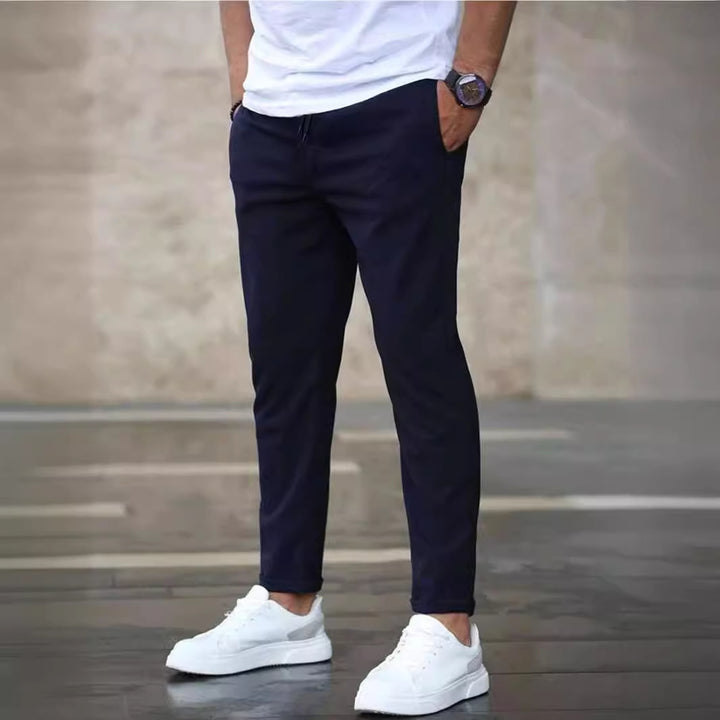 Herren lässige Chino-Hose mit elastischem Bund Echoarchiv
