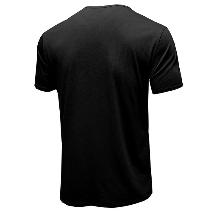 Herren Kurzarm Henley T-Shirt Echoarchiv