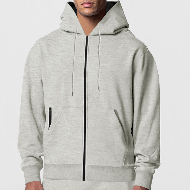 Herren funktionale Kapuzenjacke mit hochschließendem Reißverschluss und praktischen Taschen Echoarchiv