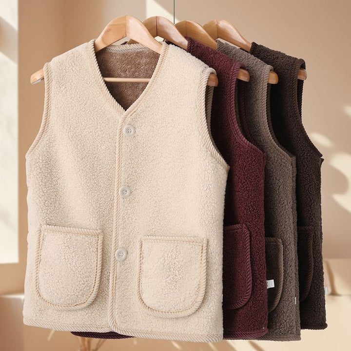 Damen Kuschelige Weste aus Teddyfleece Echo Archiv