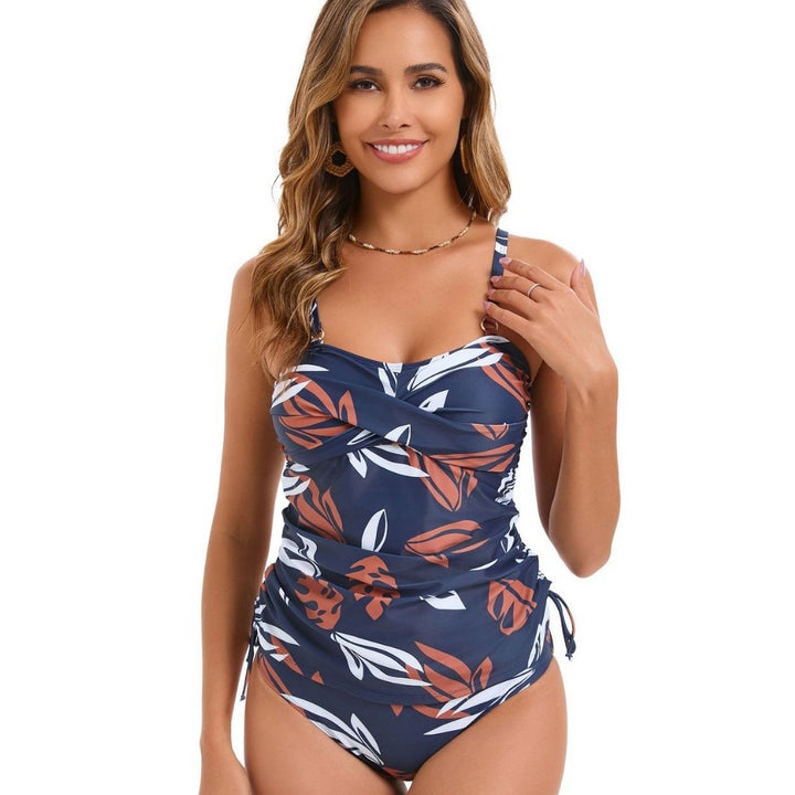 Damen Eleganter Badeanzug mit variablen Raffung Echo Archiv