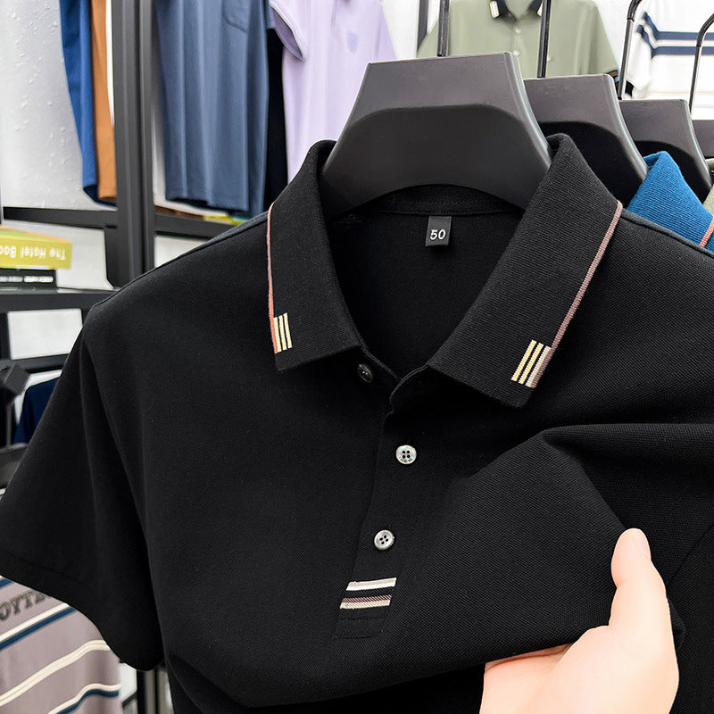 Herren Poloshirt mit strukturierter Piqué-Oberfläche und eleganten Kontrastdetails Echoarchiv