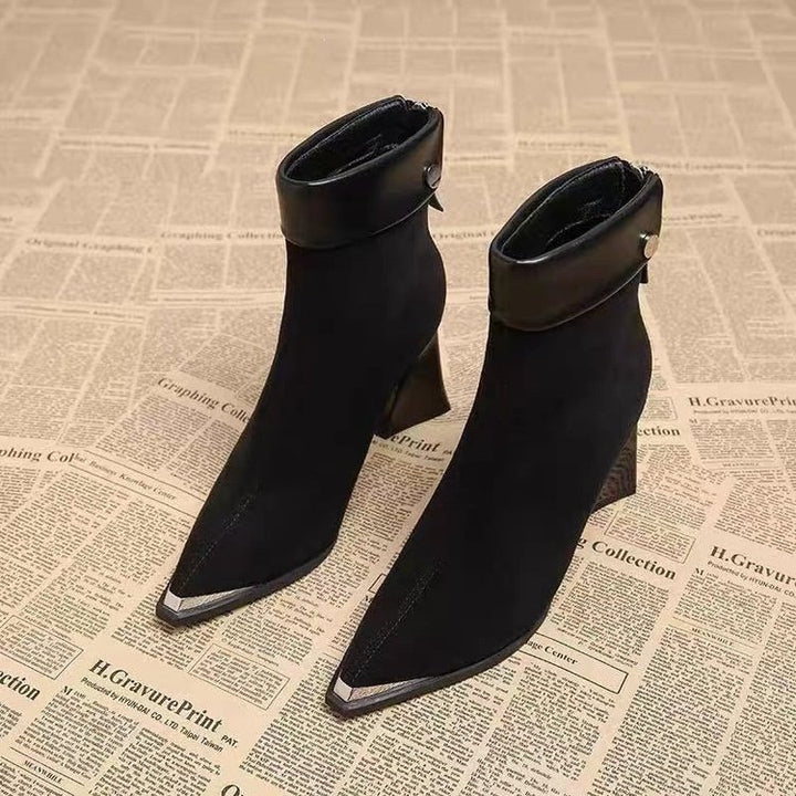 Damen Elegante Blockabsatz-Stiefeletten Echo Archiv