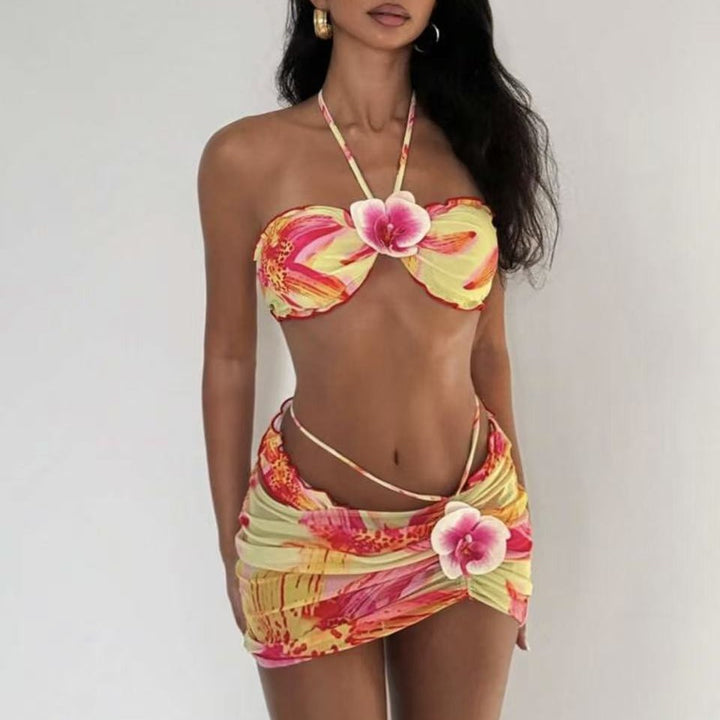 Damen Bikini-Set mit floralem Wickelrock Echo Archiv