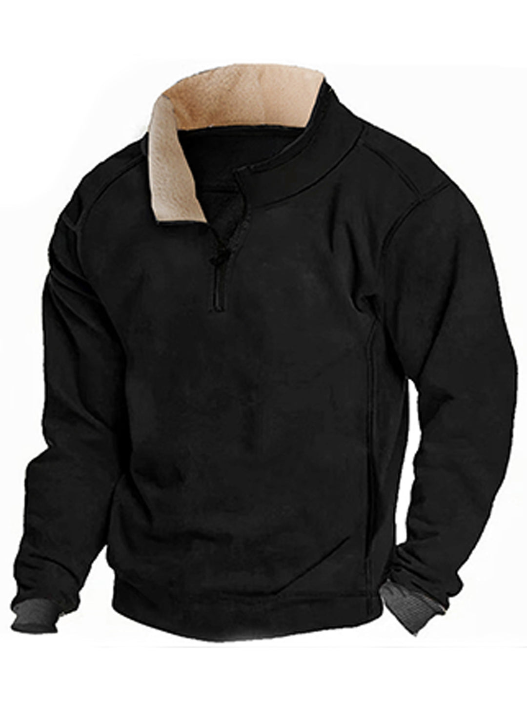 Herren Fleece Sweatshirt mit Stehkragen Echoarchiv