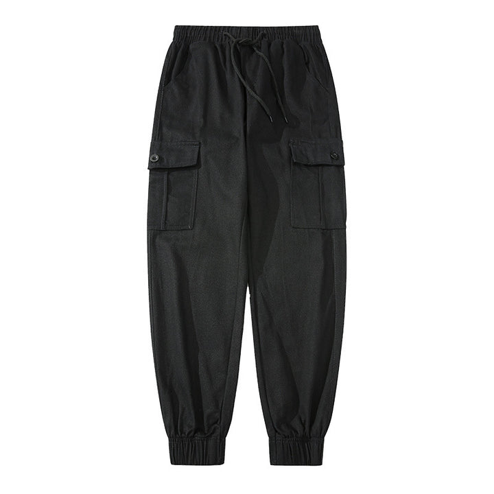 Herren Cargo-Joggerhose mit elastischem Bund, Klappentaschen und gerippten Knöcheln Echo Archiv