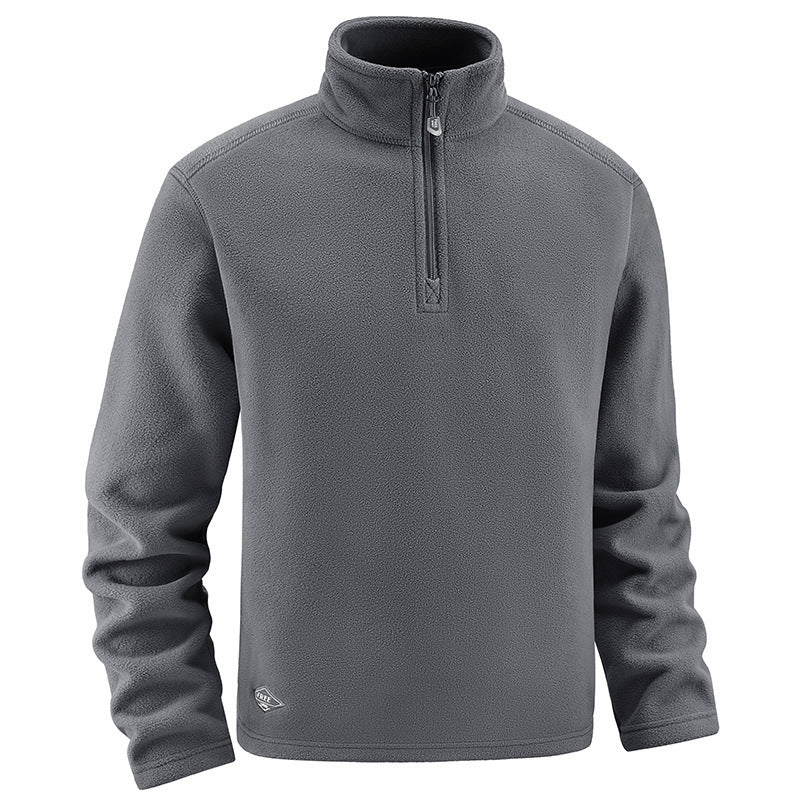 Herren Fleece-Pullover mit Troyer-Kragen und halbem Reißverschluss aus weichem Microfleece Echo Archiv