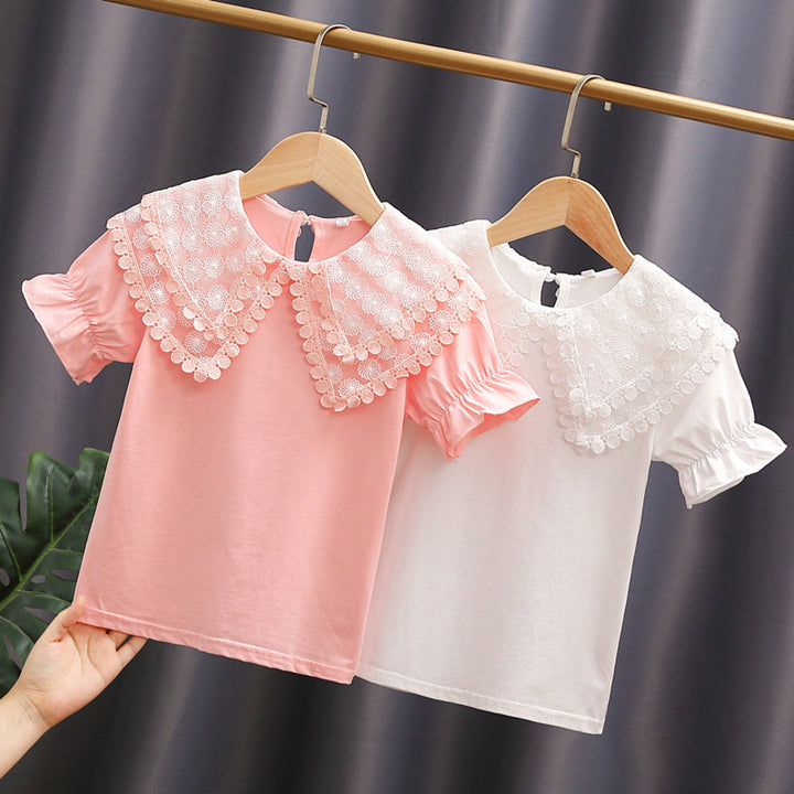 Damen Bluse mit voluminösem Kragen und lässigen Puffärmeln Echo Archiv