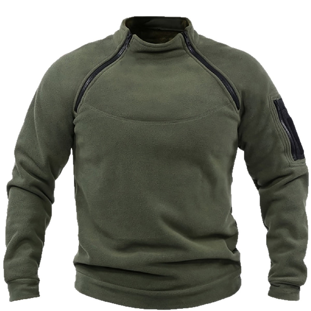 Herren Thermo-Fleecepullover mit Schulter-Reißverschlüssen & Ärmeltasche Echo Archiv