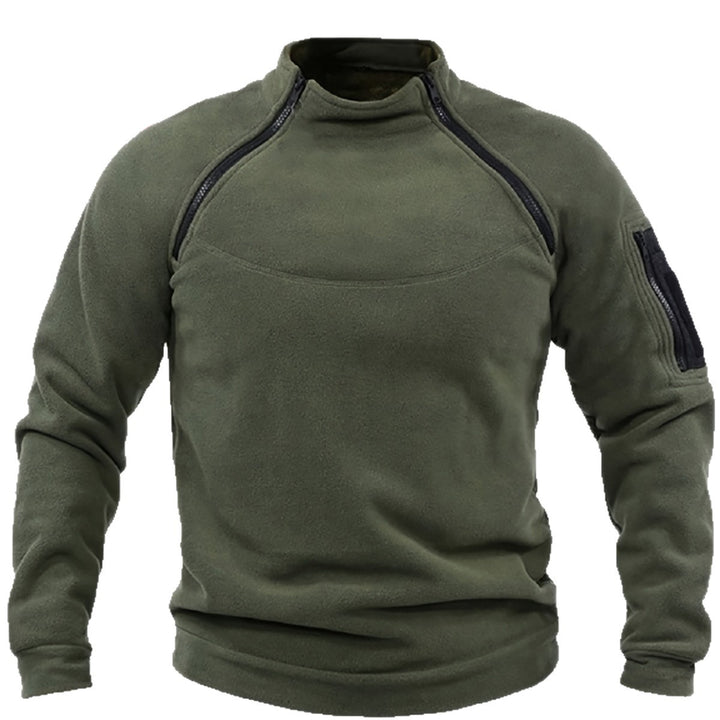 Herren Thermo-Fleecepullover mit Schulter-Reißverschlüssen & Ärmeltasche Echo Archiv
