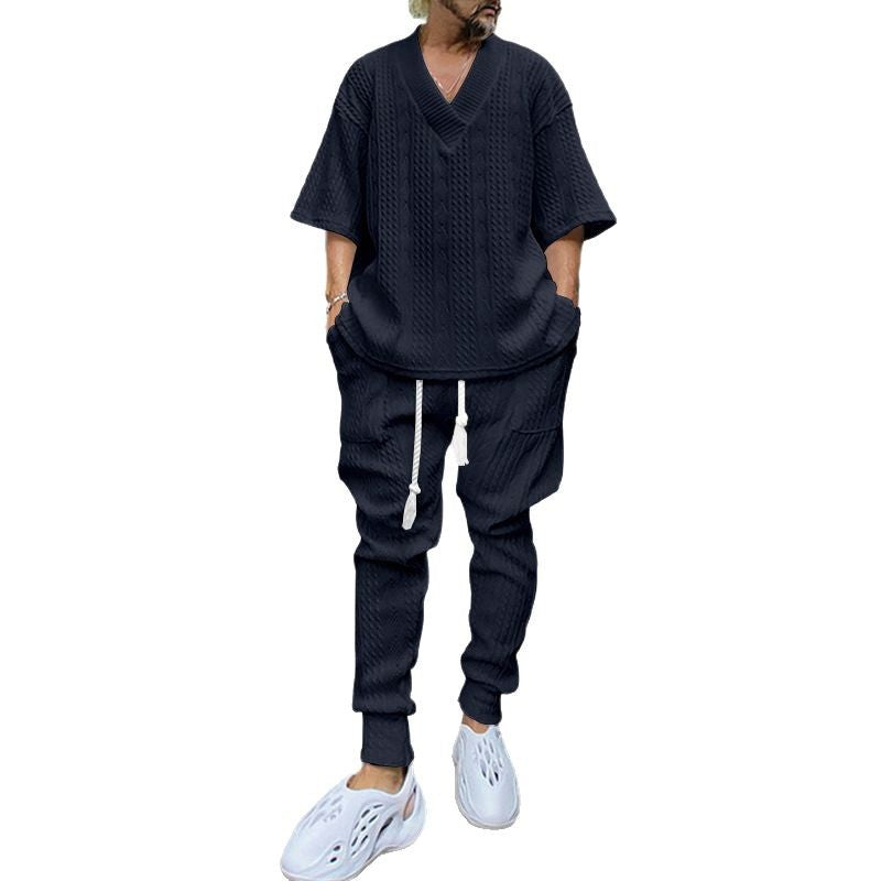 Herren Lässige Strick-Jogginghose mit innovativem Design Echoarchiv