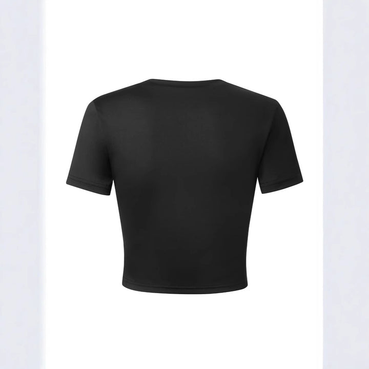 Damen Crop-Shirt mit inspirierendem Schriftzug Echo Archiv